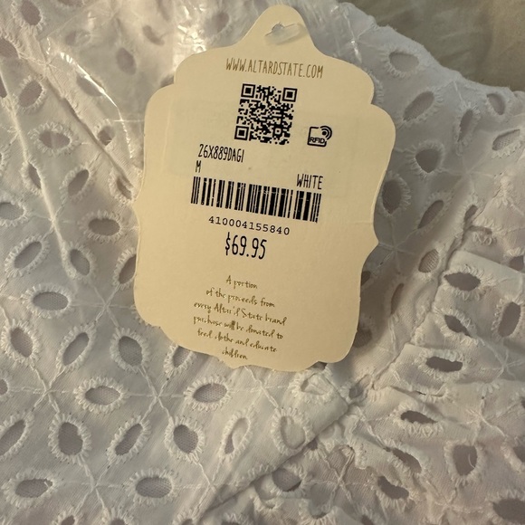Altar’d State White Eyelet Dress - Picture 5 of 5